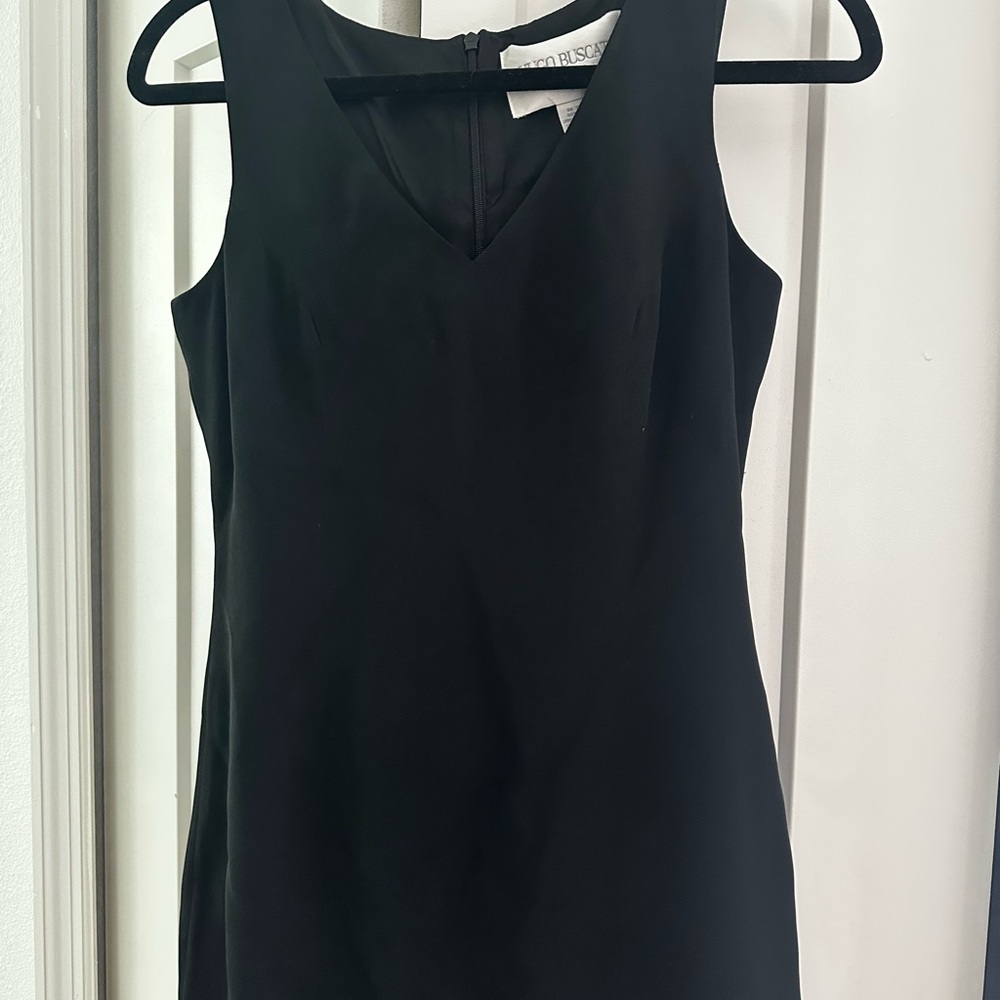 Hugo Buscati Black Silk Dress